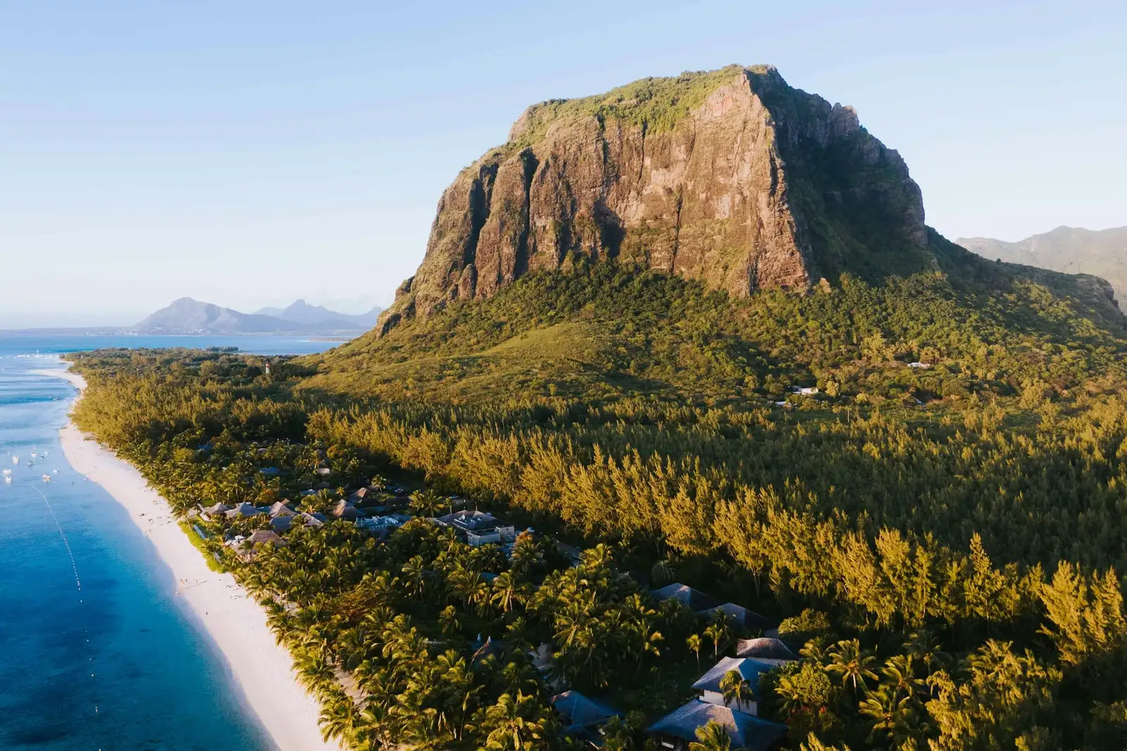 Góra Le Morne Brabant nad laguną Mauritiusa