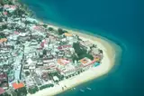 Stone Town na Zanzibarze z lotu ptaka